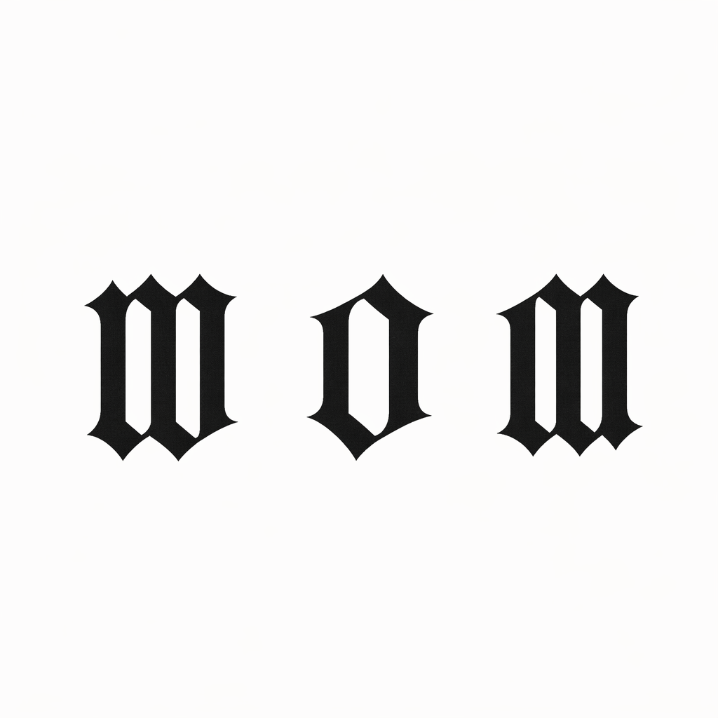 Artistic Study — AI Concept ambigram tattoo concept
