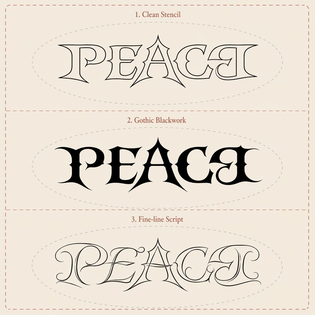 Artistic Study — AI Concept ambigram tattoo concept